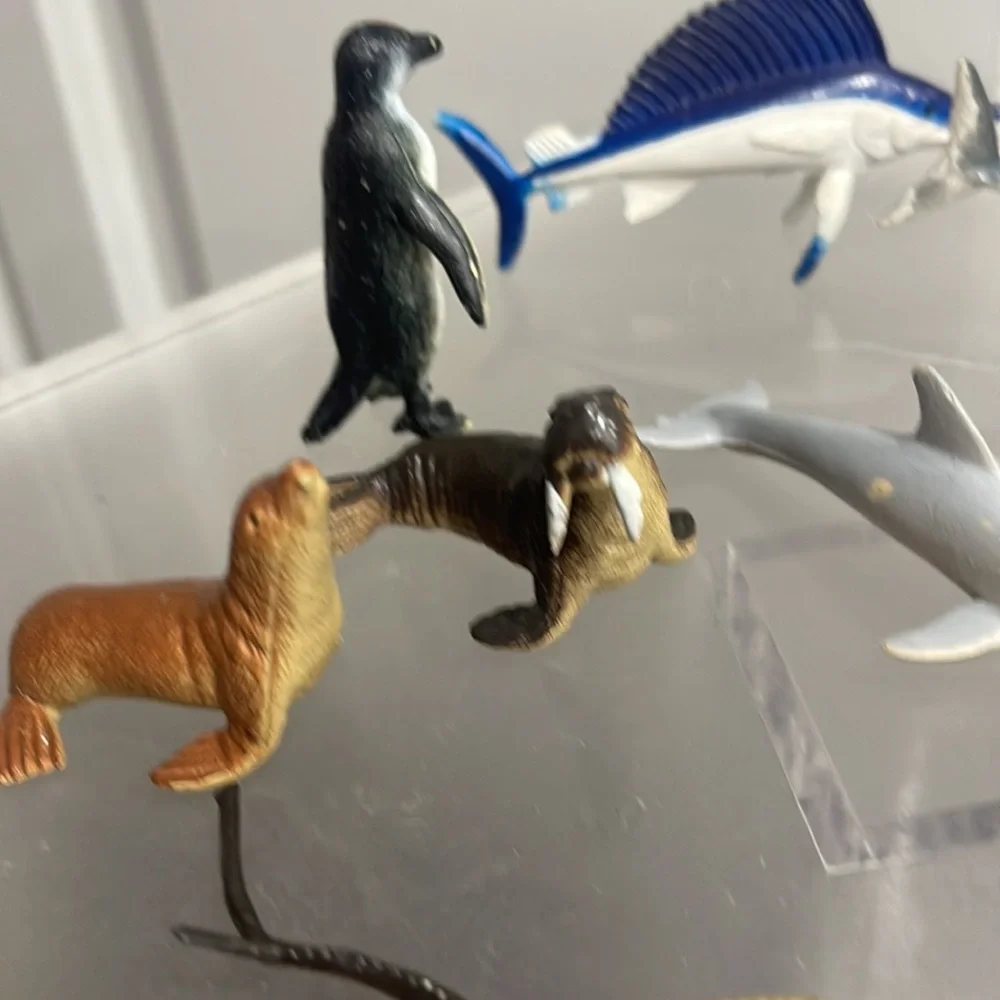 PVC Plastic Marine Animal Figurine Minis Set 10 Pc